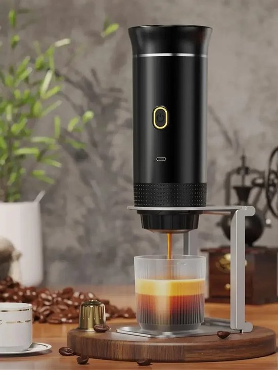 Bostar Draagbaar koffiezetapparaat met melkopschuimer, 3-in-1 Bostar Draagbaar koffiezetapparaat met melkopschuimer, 3-in-1