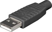 USB-A (m) soldeerbare connector - USB2.0 / zwart