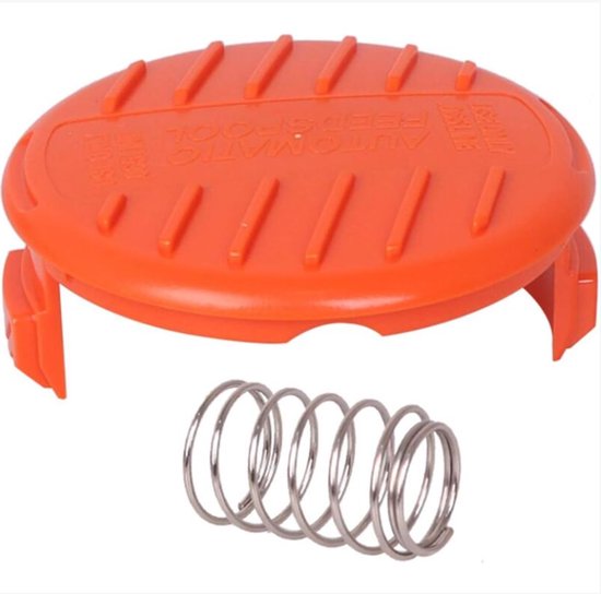 4 spoeldeksels + 4 vervangende veren - voor BLACK+DECKER RC-100-P grasmaaier - accessoires voor grasmaaiers - spoeldeksels en veren van BLACK+DECKER — afbeelding 3
