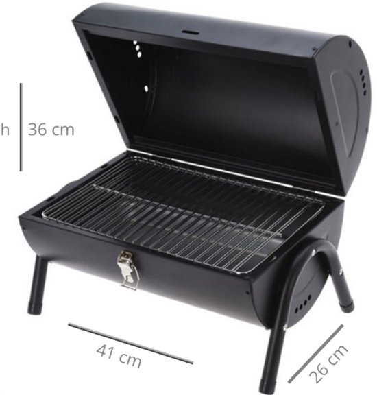 BBQ - tafel model - houtskool - cilindervorm - 2 zijdig bruikbaar van Boretti — afbeelding 2