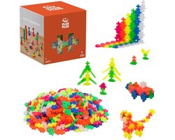 Plus-Plus Basic Neon 600 delige bouwset - 3311 - Bouwspeelgoed - Constructiespeelgoed - Set met bouwstenen - Vanaf 5 jaar