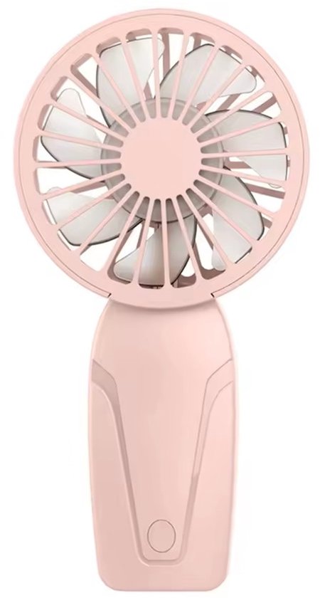 Mini Handventilator USB-C Oplaadbaar 3 Snelheden Draagbaar Lichtgewicht Stil Roze 4-8 Uur Batterij