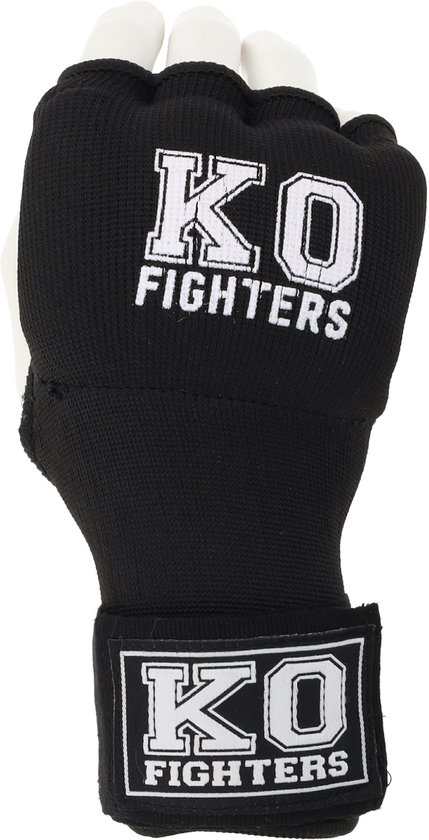 KO Fighters - Bandage Boksen - Binnenhandschoenen - Zwart