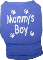 Nobby t-shirt Mommy's Boy met opdruk blauw 30 cm