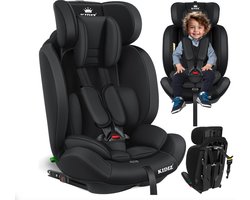 KIDIZ® Premium Kinderautostoel Groep 1+2+3, 9-36 kg, 5-punts veiligheidsgordel, auto