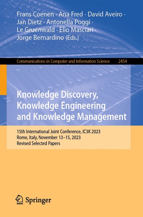 Springer Nature Proceedings Computer Science - Knowledge Dis ... - cover