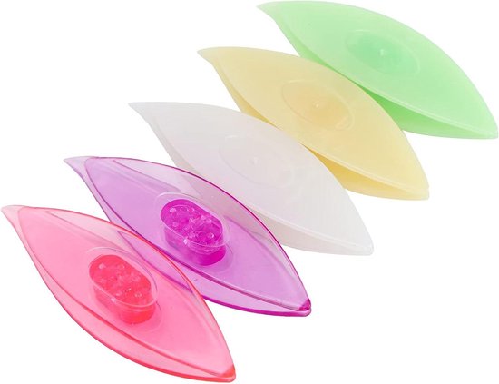 Foto: Tatting shuttle kit 5 stuks kleurrijke plastic wapperende shuttles voor diy hand lacemaking craft tool 3 