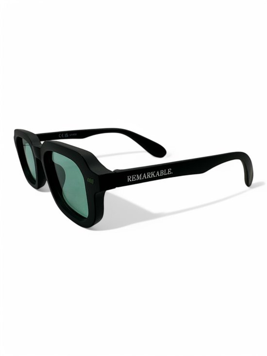 The Brand Remarkable - Yard Zonnebril Unisex - Groen/Zwart - Vierkant - UV400 - Polycarbonaat - Cat. 2 van The Brand Remarkable — afbeelding 2