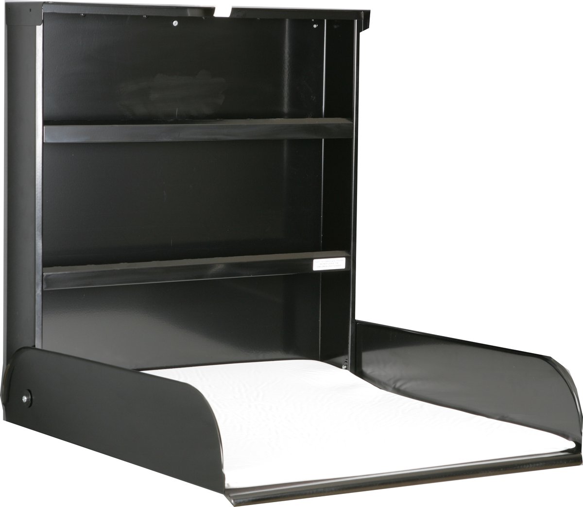 Bol.com Bybo Pippi Opklapbare Wand Commode - Zwart aanbieding