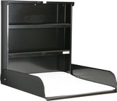 Bybo Pippi Opklapbare Wand Commode - Zwart