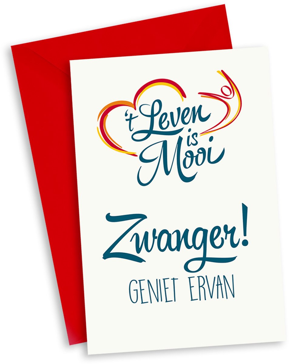 Wenskaart Zwanger! Geniet ervan
