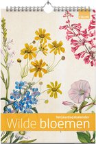 Verjaardagskalender Wilde bloemen - Wandkalender A4 staand - Verjaardagskalender volwassenen
