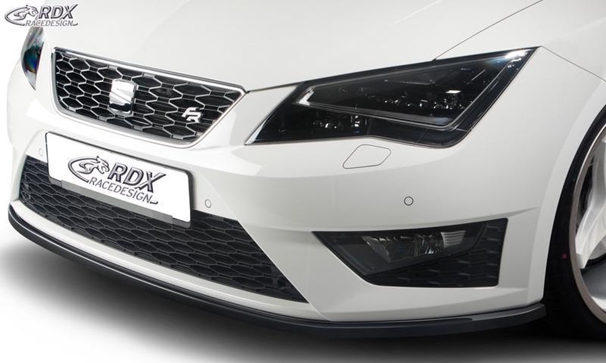 RDX Racedesign Voorspoiler Seat Leon 5F SC/5-deurs/ST FR/Cupra 2013- (ABS zwart glanzend)