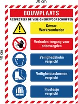 « Chantier – Respecter les règles de sécurité »