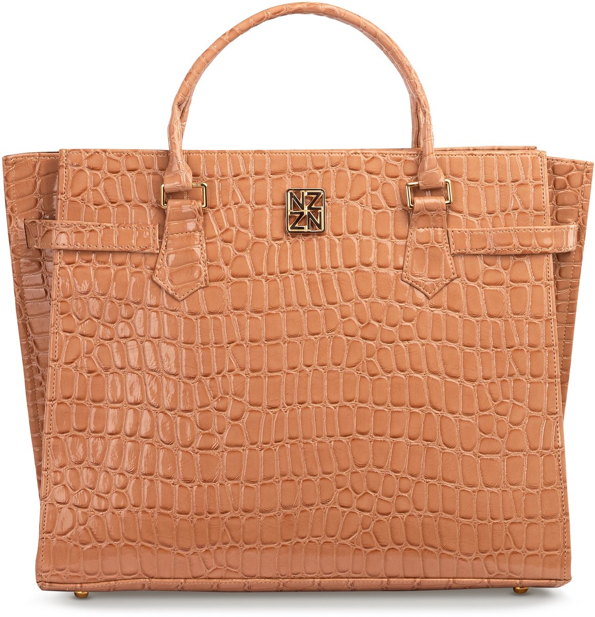 NANZ Majesty Maxi Tote Handtas - Bruin