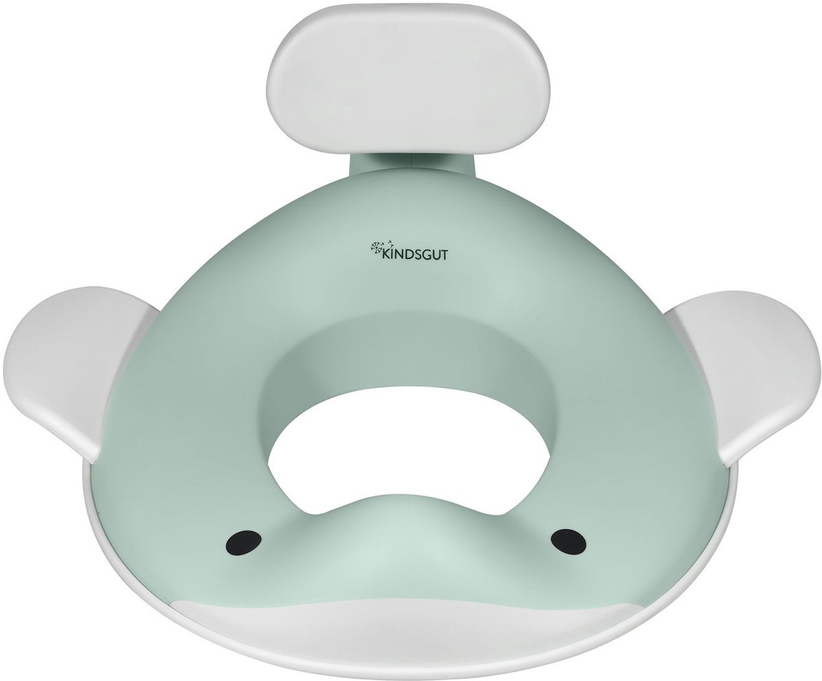 Kindsgut - WC verkleiner - Aquamarijn - Walvisdesign - Antislip functie - Jongens & Meisjes - Comfortabel ontwerp WC bril verkleiner
