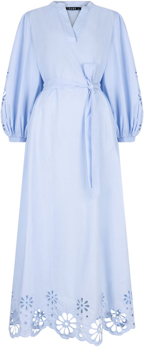 Ibana Diviana Long Dames - Jurk - Lichtblauw - Maat 38