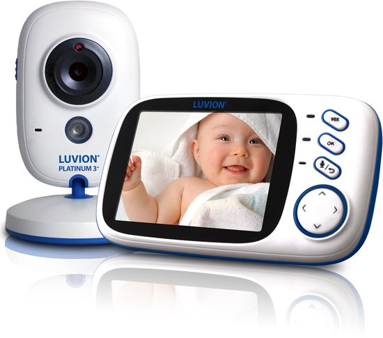 LUVION® Platinum 3+ - Babyfoon met Camera - Uitbreidbaar tot 2 Baby Camera's - Premium Baby Monitor - Beste Koop Consumentenbond Maart 2025