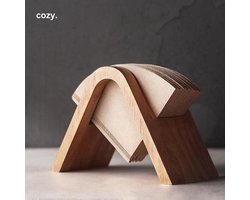cozy.® Houten Koffiefilterhouder - Koffie Accesoires Filterkoffie - Koffiefilterhouder nr4 - Groot 120+ Stuks & Geschikt voor alle Filters - Eenvoudig & Duurzaam - Cadeau tip - Filterhouder