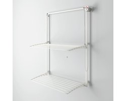 Foxydry Wall Plus 88 cm White - wanddroogrek -bediening rechts- 88 x 52 x 137 cm