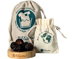 Elicious® - Wasnoten - Startset met waszakje - 150 gram - Zeepnoten - Natuurlijk Wassen - Natuurlijk Kledingwasmiddel - Natuurlijk Vaatwasmiddel - Plasticvrij