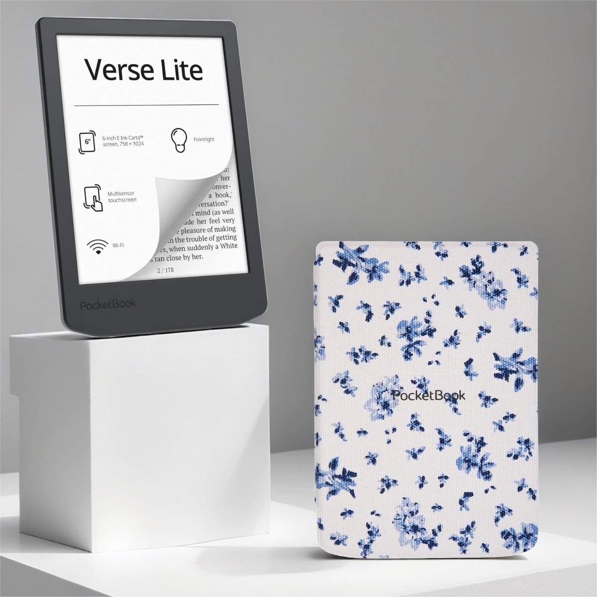 PocketBook Verse Lite + Bloemen PocketBook hoesje