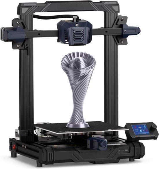 Intelectro 3D Printer - 220 x 220 x 250 mm - Ontketen Grenzeloze Creativiteit met Nauwkeurig 3D-Printen - Magnetische PEI Platform - Snelle Montage - Automatische 25 Punt Niveaus - Zwart - Levering Sneller dan Aangegeven!