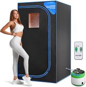 SereneLife sauna - draagbare sauna op ware grootte — Personal Home Spa, met afstandsbediening, opvouwbare stoel, timer