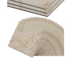 27 stuks pvc-vloerbedekking, zelfklevend, 2,51 m², vinylvloer, vloertegels, plaktegels, 30 x 30 cm, Venylvloerbedekking, laminaat, waterdicht, antislip, pvc-tegels, decoratieve planken,