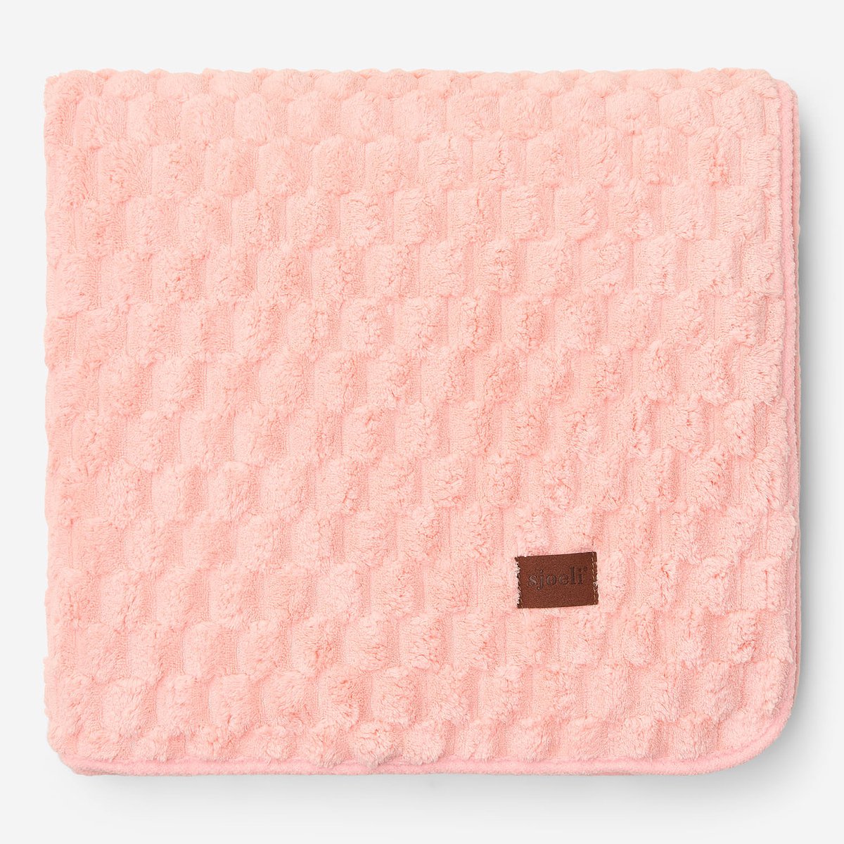 Sjoeli - Baby Deken Ledikant - Coral Fleece - 110x140 - Salmon Pink