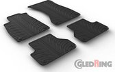 Gledring Rubbermatten passend voor Audi A4 11/2015- (T profiel 4-delig + montageclips)
