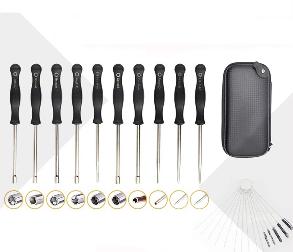 WiseGoods Premium Carburateur Afstelgereedschap Set 10 Delig - Voor Kettingzaag Trimmer Bladblazer - Geschikt Voor Stihl Husqvarna – foto 6
