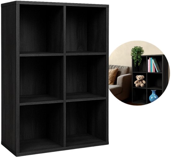 Tectake® Houten Boekenkast - Staande Kast Met 5 Open Vakken Vloervriendelijke Kunststof Pootjes Snelle En Eenvoudige Montage Maximale Belasting 10 Kg Per Vak Afmeting Hxbxd 190 X 60 X 30 Cm Zwart Tectake® Houten Boekenkast - Staande Kast Met 5 Open Vakken Vloervriendelijke Kunststof Pootjes Snelle En Eenvoudige Montage Maximale Belasting 10 Kg Per Vak Afmeting Hxbxd 190 X 60 X 30 Cm Zwart