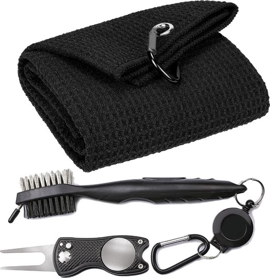 Stripe kit d’accessoires golf, relève pitch, serviette et brosse
