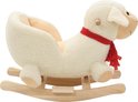 Hobbeldier hommel met rugleuning 60x32x57 cm pluche geel kopen