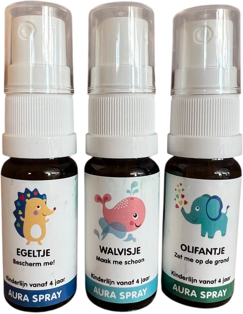 Goedkoopste De groene linde - RGB kinderen aurasprays - reinigen - gronden - beschermen - set van 3 etherische olie spray 10ml