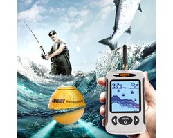 Draadloze Sonar Visvinder FFW718LA – Professionele Dieptemeter en Visdetector – Tot 135ft Diepte & 150m Bereik – Inclusief Sensor & Oplader –(Zonder AAA-batterijen) Draadloze Sonar Visvinder FFW718LA – Professionele Dieptemeter en Visdetector – Tot 135ft Diepte & 150m Bereik – Inclusief Sensor & Oplader –(Zonder AAA-batterijen)