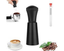 Tool Compact Met 7 Naalden - Zwart - Met 10 Roestvrijstalen Vervangende Naalden - Espresso Distributie Tool - Koffie Tamper Espresso Naald - Espresso Koffieroerder - Wdt Distribution Tool - Koffie Verdeler - Koffie Accessoires