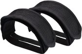 KZQ 1 paar - Fietspedalen bands voeten set - Pedal straps - Beam foot - Fietspedalen race - Riembevestiging - Toeclips universeel - Verstelbaar - Zwart