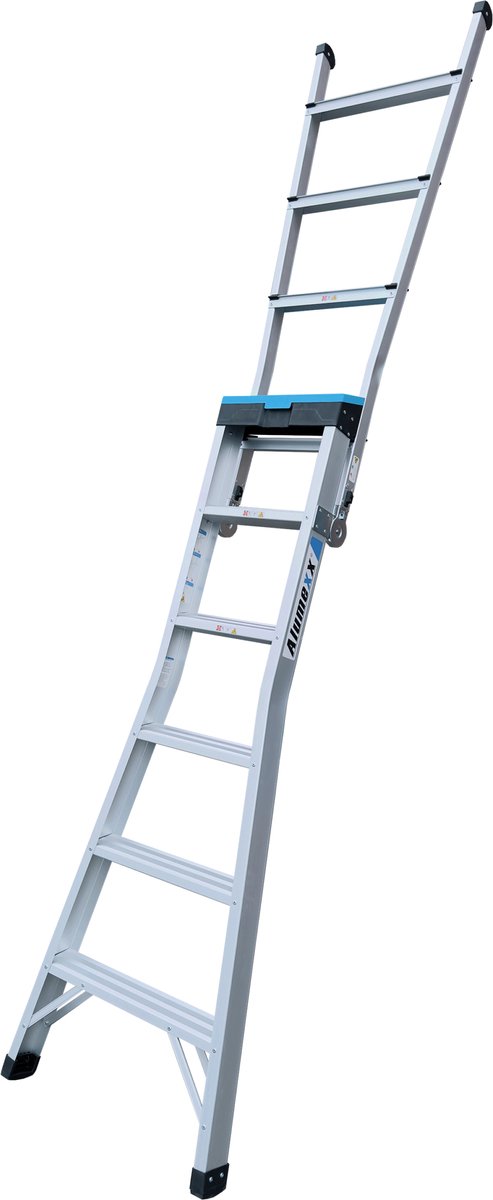 Multi vouwladder/trap met inlegbordes Alumexx