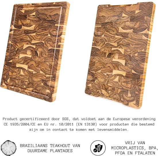 Planche à découper Bois - Bloc à découper - Planches à découper - Marron