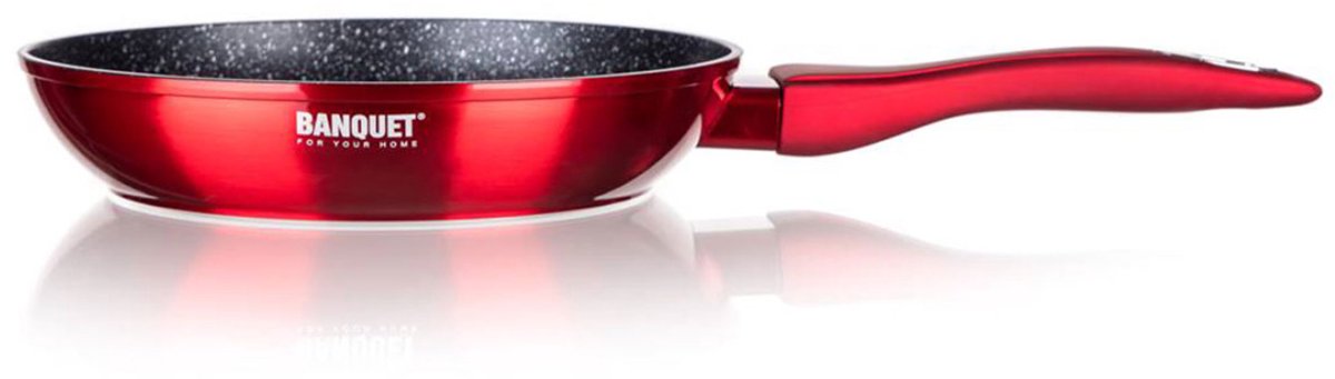 GRANIETEN KOEKENPAN 28CM BANQUET METALLIC ROOD