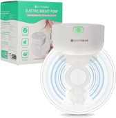 Handsfree Borstkolf - Elektrisch - Draadloze - 9 Standen - 2 Modes - 3 Maten - Kolfapparaten - BPA-Vrij - Borstvoeding - Baby Spullen - Breast Pump Electric - Met Accessoires Tepelmaat, Stofkap, Opvangbeker, BH Gesp - Moedermelk - Wit - Silvergear