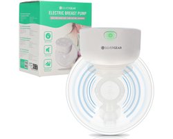 Handsfree Borstkolf - Elektrisch - Draadloze - 9 Standen - 2 Modes - 3 Maten - Kolfapparaten - BPA-Vrij - Borstvoeding - Baby Spullen - Breast Pump Electric - Met Accessoires Tepelmaat, Stofkap, Opvangbeker, BH Gesp - Moedermelk - Wit - Silvergear