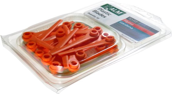 20x ALM maaimessen geschikt voor Gardena - Accutrimmer ComfortCut Turbotrimmer EasyCut RotorCut - grastrimmer mesjes - kantenmaaier trimmer reservemessen — afbeelding 4