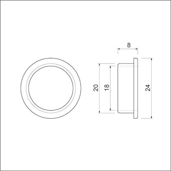 nylon ring voor kruk 18x20 nw (25st.) | bol.com