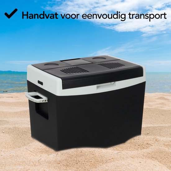 Aviro Elektrische Koelbox - 40L - Coolbox - 12V en 230V - Frigobox - Koelen en Verwarmen - Zwart van aviro — afbeelding 3