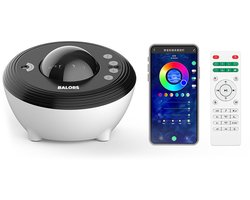 BALORS® Sterren Projector - Noorderlicht Projector - Met Afstandsbediening en App - White Noise Machine - Sterrenhemel Projector - Nachtlampje - Bluetooth Speaker - Crystal Lamp - Oceaan Lamp - Aurora - Galaxy Projector