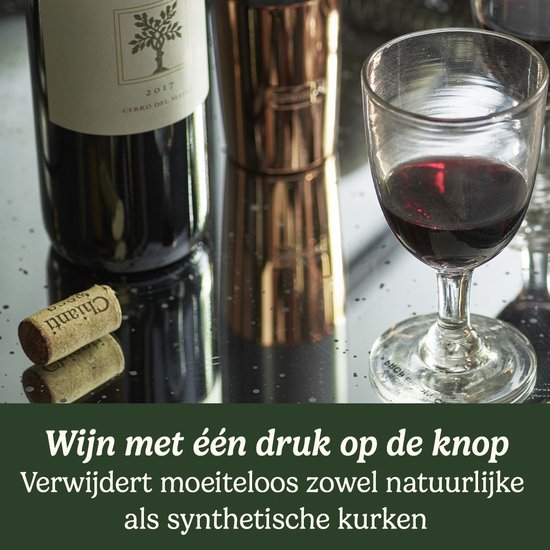 Cuisinart - Elektrische kurkentrekker - Oplaadbare wijnopener - Flessenopener - Zwart