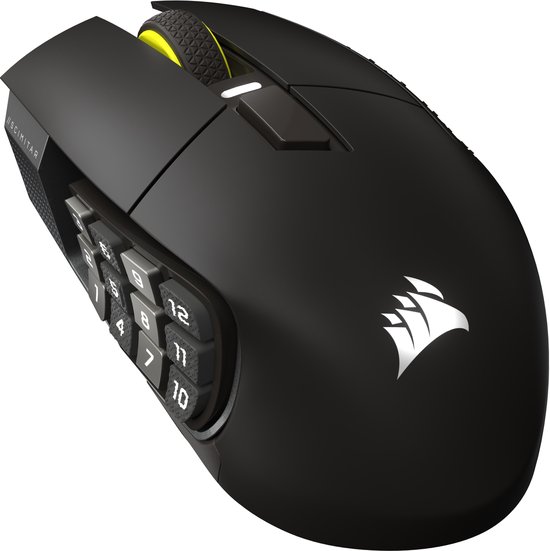 Corsair Scimitar Elite Wireless SE muis Gamen Rechtshandig RF-draadloos + Bluetooth Optisch 33000 DPI